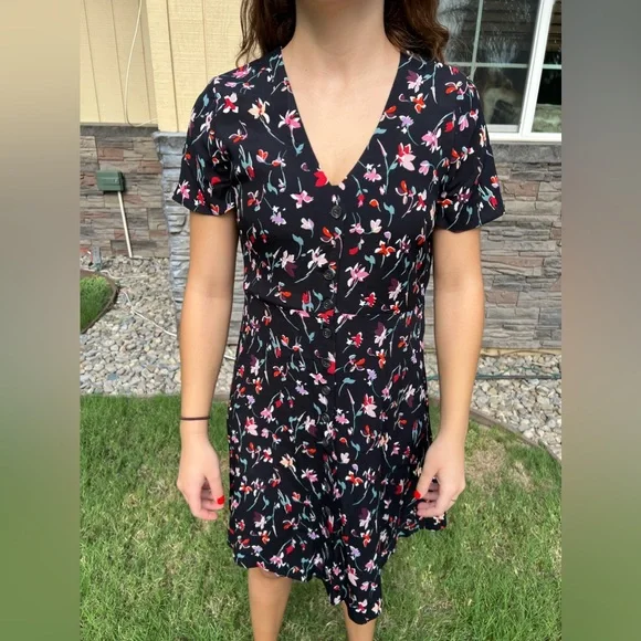 Madewell Floral Dress (Size 6) - Picture 2 of 7
